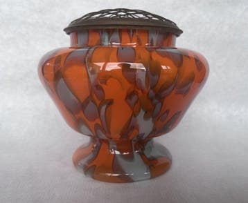 Franz Welz of Kralik - Vaas boheems glas Art Deco - Vaas -