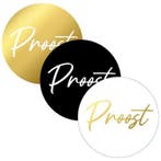 6x Sticker Proost Zwart / Wit / Goud (Stickers), Ophalen of Verzenden, Nieuw, Meerdere stickers