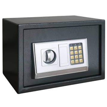 vidaXL Digitale kluis met slot Donkergrijs 35 x 25 x 25 cm, Verzenden, Nieuw