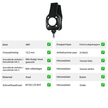 Draagarm Vooras Buiten Onder SEAT Marbella 0.8 (1986-1993), Verzenden, Nieuw, Seat