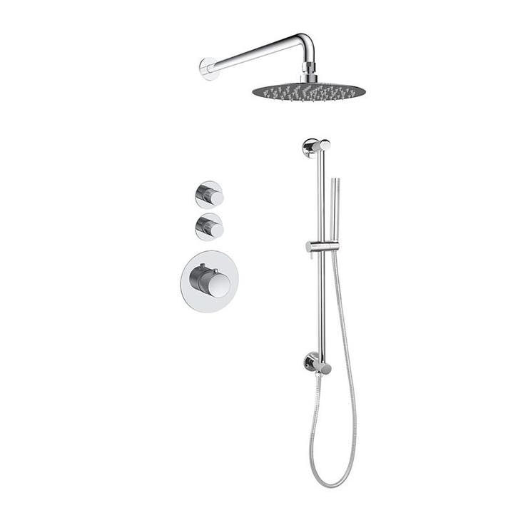 Sani Royal Pro Inbouw Regendouche Chroom Messing Glijstang, Doe-het-zelf en Verbouw, Sanitair