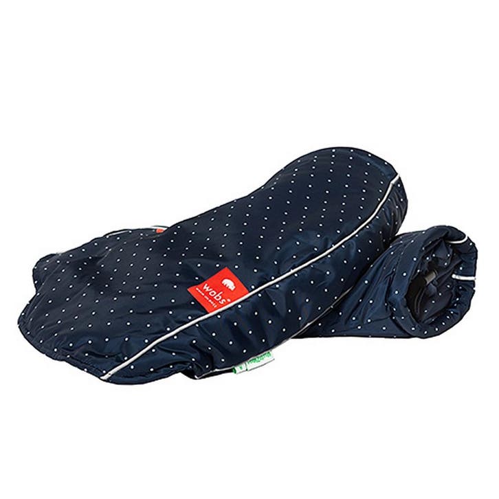 WOBS handmoffen handwarmers Polka Dots Navy, Fietsen en Brommers, Fietsaccessoires | Overige Fietsaccessoires, Nieuw, Verzenden