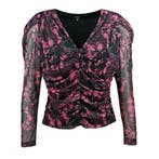 Nikkie • top Augusta bloemenprint • 40, Kleding | Dames, Maat 38/40 (M), Verzenden, Zwart, Nieuw