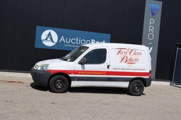 Veiling: Bestelauto (bakkersauto) Citroën Berlingo Benzine 9, Gebruikt, Citroën, Wit, BTW verrekenbaar