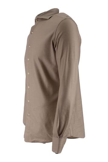 Profuomo Overhemd in maat 38 Beige, Verzenden, Gedragen, Overige kleuren, Profuomo