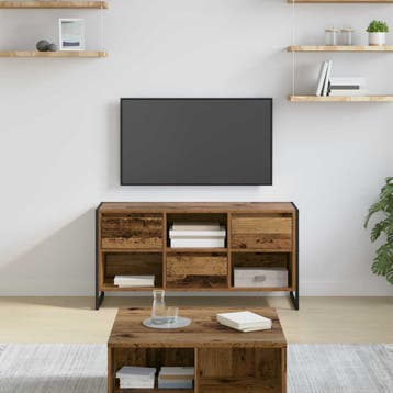 vidaXL TV-kast 100 x 36 x 49,5 cm Oud Hout Bewerkt hout, Minder dan 50 cm, Verzenden, Nieuw, Minder dan 100 cm