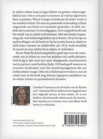 Eerste hulp bij relatieongelukken / Scriptum psychologie, Boeken, Verzenden, Gelezen, Caroline Franssen