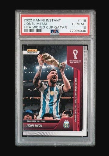 2022 Panini Lionel Messi #118 - PSA 10 - 1 Graded card, Nieuw