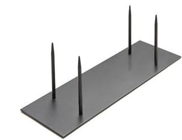 Metaalstaander metalen pin standaard 4 pinnen zwart 40x13x13, Ophalen of Verzenden, Nieuw
