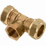 BONFIX messing knelkoppeling t-stuk 15 x 1/2 x 15, Ophalen of Verzenden, Nieuw