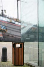 Afvalbak voor buiten, vierkant, 36L, Ophalen of Verzenden, Nieuw in verpakking, Overige typen