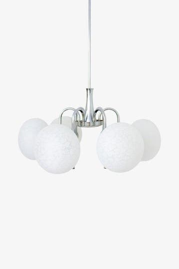 Hustadt Leuchten - Hustadt - Kroonluchter - Metaal, Glas -, Antiek en Kunst, Antiek | Lampen