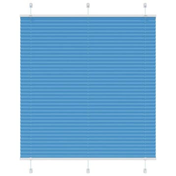 vidaXL Plissé rolgordijn 115x150cm stofbreedte 114,4cm, Verzenden, Nieuw, Blauw