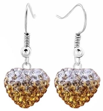 Fako Bijoux - Oorbellen - Disco Dots - Hanger - Hart Duo -, Verzenden, Nieuw