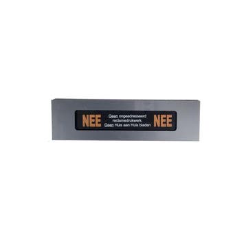 Houder met set reclameplaatjes, zelfklevend, Verzenden, Nieuw