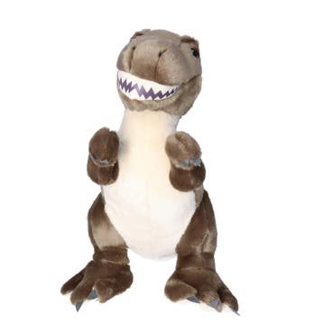 Nature Planet T-rex knuffeldier - pluche - grijs - 40 cm, Kinderen en Baby's, Speelgoed | Knuffels en Pluche, Verzenden, Nieuw