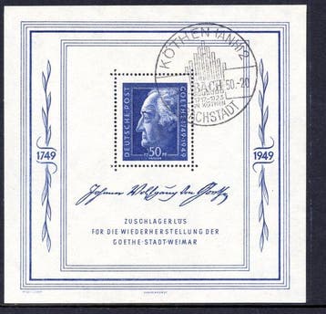 Geallieerde bezetting - Duitsland (Sovjet-zone) 1949 -, Gestempeld