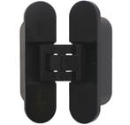 Onzichtbaar scharnier 3D verstelbaar 111x29mm zamak zwart, Doe-het-zelf en Verbouw, Verzenden, Nieuw