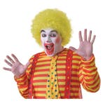 Verkleed clown pruik geel voor volwassenen - Pruiken unisex, Verzenden, Nieuw
