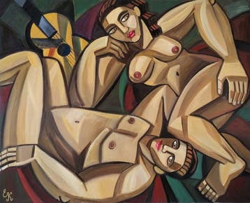Elena Khmeleva - Lovers with a guitar. XL