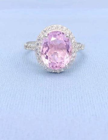 Zonder minimumprijs - Trouwring Zilver - 6.50ct. tw. Saffier