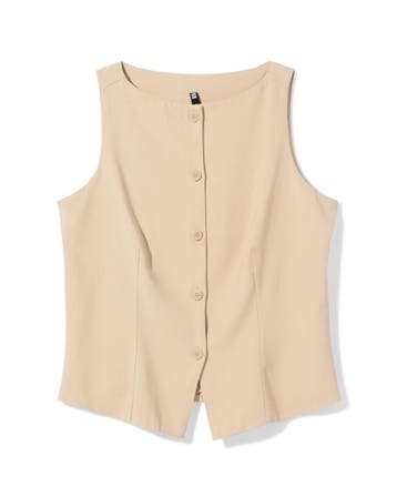 HEMA Damesgilet Sarie beige van €29.99 voor €20.99 sale, Verzenden, Nieuw