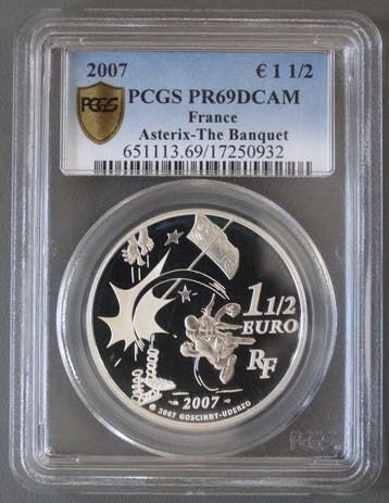 1 5 Euro France Frankreich Km 1516 1 ½ Euro 2007 Asterix..., Verzenden
