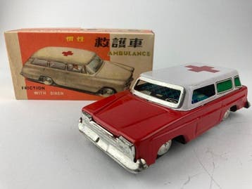 China Toys 60s - Blikken speelgoedauto - Ambulance MF 732 -