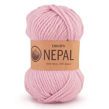DROPS Nepal Uni Colour - 3112 zacht roze - Wol Garen, Ophalen of Verzenden, Nieuw