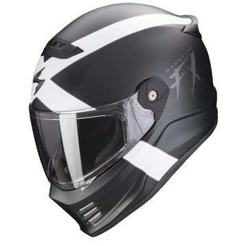 Scorpion Covert FX Gallus Mat Zwart-Wit Integraalhelm, Motoren, Kleding | Motorhelmen, Nieuw met kaartje, Overige merken, Heren