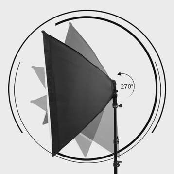 Professionele Softbox Verlichtingskit 50x70CM met E27 Fotogr, Verzenden, Nieuw