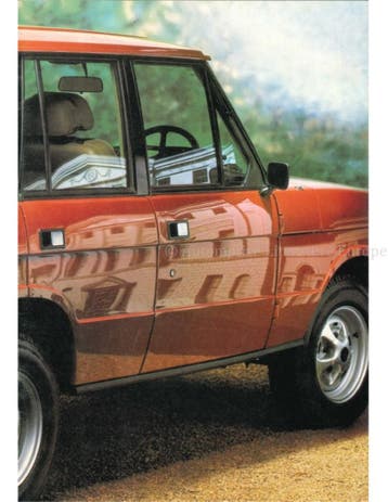 1983 LAND ROVER RANGE ROVER BROCHURE ENGELS, Boeken, Nieuw, Author