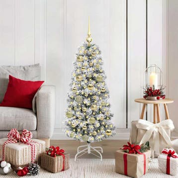 vidaXL Kunstmatige Inklapbare Kerstboom 150 LEDs Groen en, Verzenden, Nieuw