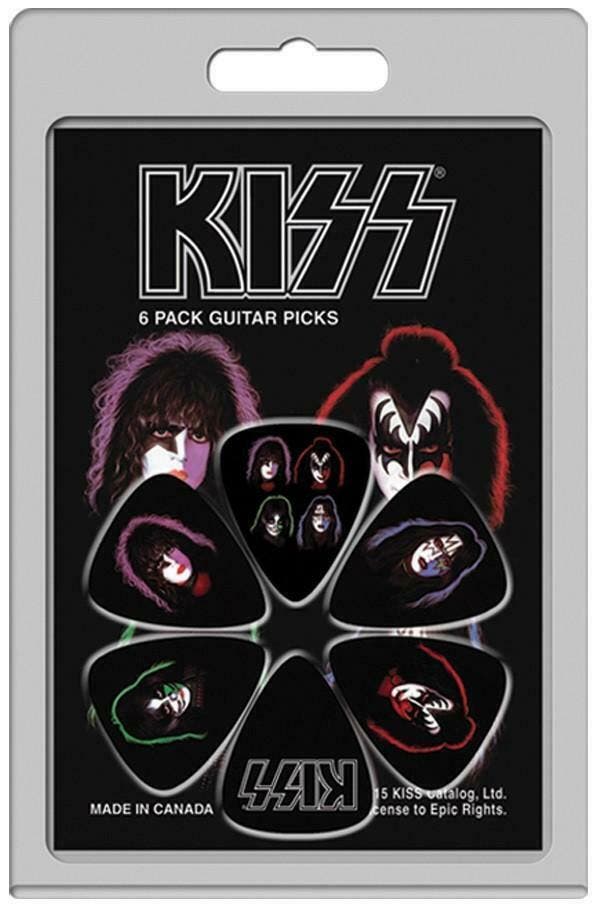 KISS 6-pack Medium plectrum 0.71 mm, Verzamelen, Muziek, Artiesten en Beroemdheden, Gebruiksvoorwerp, Nieuw, Ophalen of Verzenden