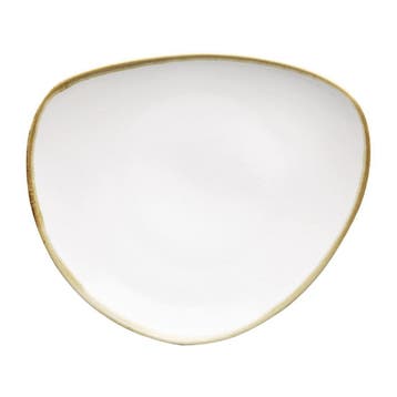 Kiln Driehoekige Borden | Krijtwit | 23cm | 6 stuks, Verzenden