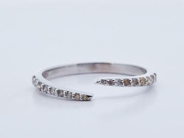 Veiling - Ring met natuurlijke diamanten – Meerkleurig 0,1, Sieraden, Tassen en Uiterlijk, Ringen, Nieuw