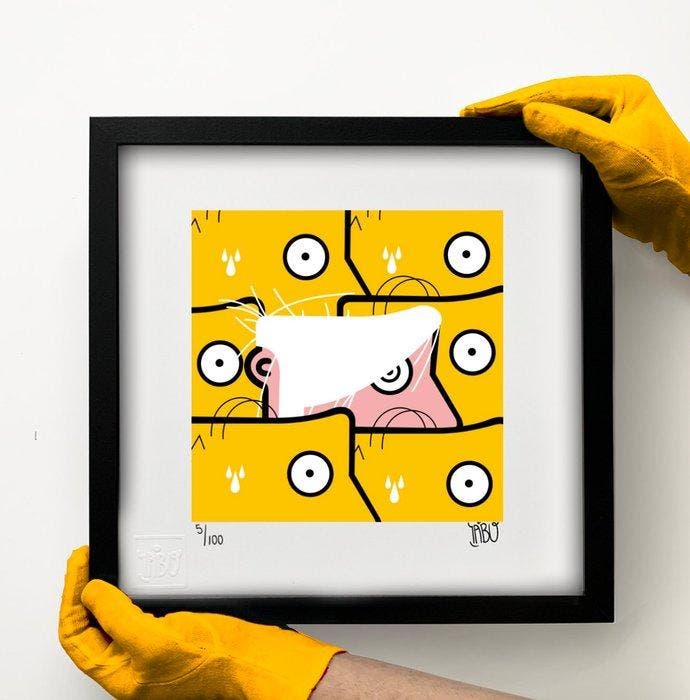 IABO - Brillo (Homer Simpson & Warhol - portraits), Antiek en Kunst, Kunst | Designobjecten