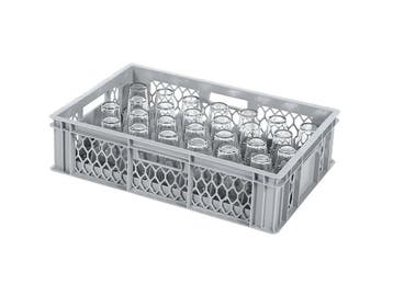 BASIC glazenkrat - 600 x 400 x H 154 mm voor 33 glazen -, Ophalen of Verzenden, Nieuw