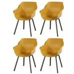 Hartman Sophie Element dining armstoel- curry yellow - 4 st., Tuin en Terras, Verzenden, Nieuw, Overige materialen