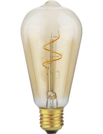 SPL LED Rustiek ST64 E27 2.9W 250lm 2200K Goud Dimbaar |..., Ophalen of Verzenden, Nieuw