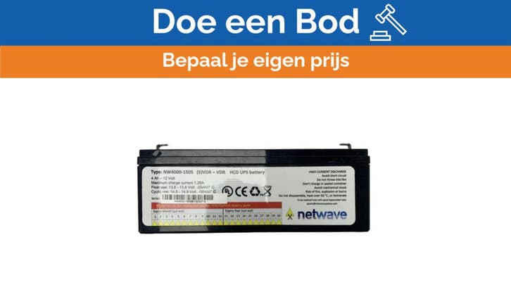 Bieden: Netwave NW4000-1505 UPS battery high, Watersport en Boten, Bootonderdelen, Elektra en Verlichting, Nieuw, Zeilboot of Motorboot
