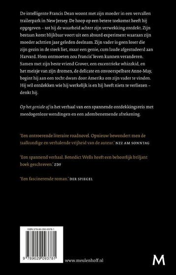 Op het geniale af 9789029093781 Benedict Wells, Boeken, Verzenden, Zo goed als nieuw, Benedict Wells