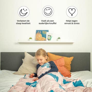 2dekans | EL-Life Verzwaringsdeken Kind 3,2kg - 100 x 150cm, Ophalen of Verzenden, Zo goed als nieuw
