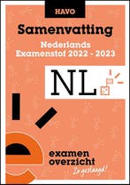 ExamenOverzicht   Samenvatting Nederlands HAVO 9789464380286, Verzenden, Zo goed als nieuw