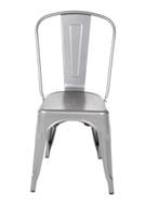 Stalen Stoel | Grijs | 85.5(h)x44.5x52cm, Verzenden, Nieuw in verpakking