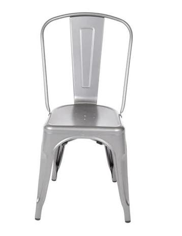 Stalen Stoel | Grijs | 85.5(h)x44.5x52cm, Verzenden, Nieuw in verpakking