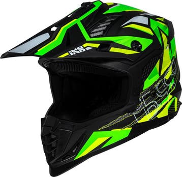 IXSiXS3632.0ZwartGeelCrosshelm, Motoren, Kleding | Motorhelmen, XXL, Nieuw met kaartje, Overige merken, Heren