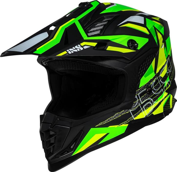 IXSiXS3632.0ZwartGeelCrosshelm, Motoren, Kleding | Motorhelmen, Offroadhelm, Heren, XXL, Nieuw met kaartje, Overige merken, Verzenden