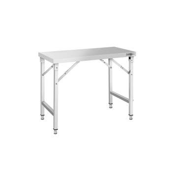 GGM Gastro | RVS werktafel - inklapbaar - 1200x600mm |, Zakelijke goederen, Horeca | Meubilair en Inrichting, Verzenden, Nieuw in verpakking