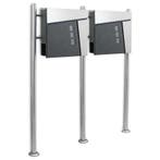Dubbele Staande Brievenbus - Grafiet, Tuin en Terras, Brievenbussen, Verzenden, Nieuw